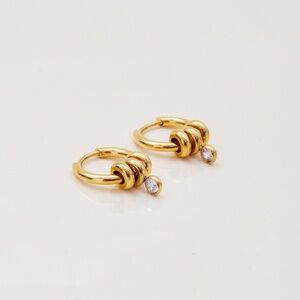 18K Gold hoops I Everyday Earrings
